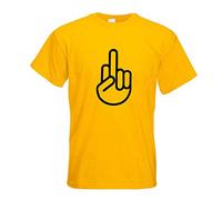 Kiwistar - T-Shirt - Gelb - The Fuck You Shocker Motiv Bedruckt Funshirt Design Print - mit Motiv Bedruckt - Funshirt Design - Sport - Freizeit - Herren - M