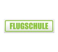 Kiwistar - Targa magnetica con scritta "Flugschule"
