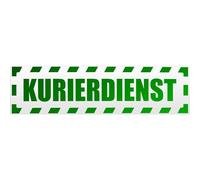 Kiwistar - Targa Magnetica con Scritta Kurierdienst Gestreift