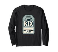 KIX Codice aeroporto Kansai Osaka Giappone Souvenir Kanji Giapponese Maglia a Manica