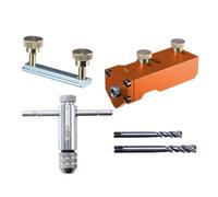 Kixolazr Alluminio Estrusione Drill Jig | Drill Jig | Posizionamento preciso Tapping Assistant Hardware Ringhiera per la lavorazione dei metalli Lavorazione del legno Fabbricazione Costruzione Mobili