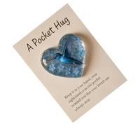 Kixolazr Ciondolo A Forma Di - Ciondolo Ricordo A Forma Di Cuore | Motivazionale Con Cartolina - Per Simpatia, Incoraggiamento, Casa, Camera Da, Auto, Decorazione Per Le Feste