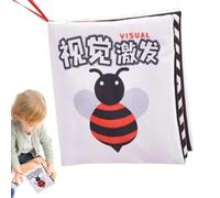 Kixolazr Libri per,Libri di stoffa per - Libro in stoffa morbida e colorata Libri in stoffa morbida Libro increspato - Libro educativo in tessuto morbido per, libri in tessuto morbido da afferrare,