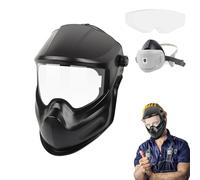 Kixolazr Maschera Saldatura | Cappuccio Saldatura Resistente agli Urto,Ampia Visiera Protettiva per Taglio TIG MIG Grinding Stick Tubazioni Metallo