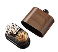 Kixolazr Portastuzzicadenti Dispenser Organizer A 2 Scomparti Con Coperchio
