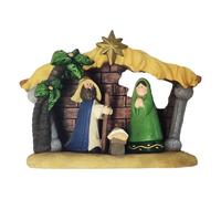 Kixolazr Presepe per Ambienti Interni, Centrotavola In Resina, Figurina Natalizia del Presepe, Per la Casa il la Mensola le Feste le Vacanze la Stanza la Scrivania e il Vassoio a Livelli