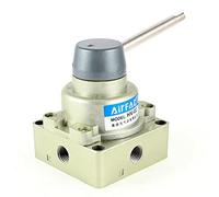 KIXRXUGWQ HV-04 1/4PT Valvola di commutazione Manuale pneumatica a 3 Posizioni a 4 Porte