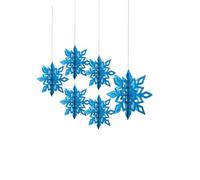 KIXZSAZ 1 set di decorazioni natalizie divertenti decorazioni per oggetti da appendere per il layout della scena, Azzurro