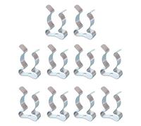 KIXZSAZ 10 pz/set Pinze A Molla Per Lo Stoccaggio Del Garage Heavy Duty 10 PZ Terry Clip Set In Acciaio Per Inox Primavera Terry Pinze