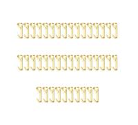 KIXZSAZ 100 pezzi Appendiabiti per quadri Struttura solida Gancio per appendere Chiusura in metallo Dimensioni compatte Appendini da parete decorativi semplici da usare, Oro