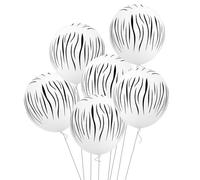 KIXZSAZ 100 pezzi di stampa della zampa per bambini ragazzi pattuglia cucciolo palloncini in lattice palloncini per baby shower per decorazioni di compleanno, Zebra, 100 pezzi
