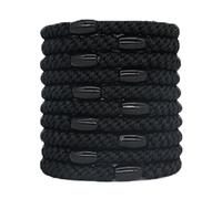 KIXZSAZ 10x Supporti per coda di cavallo alla moda 10 pezzi Elastici per capelli per le donne Poliestere Strappi Cravatte per capelli Supporti per coda di cavallo Legami per capelli sottili, C