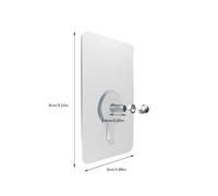 KIXZSAZ 12 pacchi/lotto adesivi a vite autoadesivi senza perforazione necessaria con forte adesione immagine adesiva a vite senza punzonatura, 10 mm