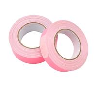 KIXZSAZ 2 pezzi Decorazioni sceniche Nastro luminoso che non consuma energia per eventi Adesivi di avviso uscita di sicurezza PET Strisce luminose, Luce rosa, 1.5 cm x 3 m