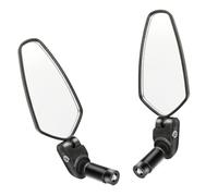 KIXZSAZ 2PCS Specchietto per bici grandangolare 360 Rotazione Specchietto retrovisore regolabile Specchietti in vetro di sicurezza impermeabili Manubrio esterno