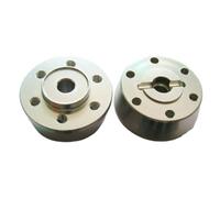 KIXZSAZ 2x Adattatore per mozzo esagonale ruota anteriore in alluminio per Axial Rock Racer AX90026 Parti aggiornate Hop-up AX31010 Desert Buggy, Argento