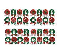 KIXZSAZ 32 pezzi busta di natale adesivi sigillanti pvc autoadesiva scatola di caramelle decalcomanie decorazioni sigillo etichette festival ornamento
