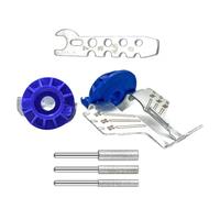 KIXZSAZ 5 maschere per affilare le motoseghe per motoseghe ampiamente compatibili, affilatrice per resistente all'usura, in lega, blu