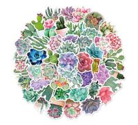 KIXZSAZ 50 pezzi adesivi cactus forniture adesivi per bagagli auto etichette per laptop per scrapbooking accessori per l'acqua da skateboard