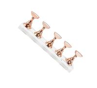 KIXZSAZ 6 pezzi di supporti per esercizi per unghie in acrilico per allenamento display per unghie con base in cristallo a scacchiera che mostra lo strumento per manicure da scaffale, Rosa rossa