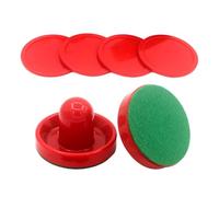 KIXZSAZ Accessori di ricambio Mini set di racchette da air hockey per un gioco confortevole Adatto a bambini e adulti Giochi per famiglie al coperto, Spingitori rossi, 96 millimetri