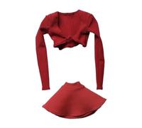 KIXZSAZ Accessori unici per bambole in miniatura, tra cui stivali e abiti a maniche lunghe, offrono un fascino alla moda alle figure da 12 pollici. Gli, rosso, 5 cm