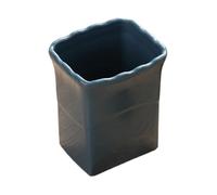 KIXZSAZ Affettatrice per fragole a forma di tazza, elegante gadget da cucina, pressa per fragole e banane, affettatrice in acciaio inossidabile, utensile da cucina creativo, Blu scuro