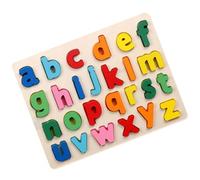 KIXZSAZ Alfabeto in legno Numero Puzzle Bambini Forma geometrica Giocattolo aritmetico Apprendimento in età prescolare Regali abbinati per ragazze dei ragazzi