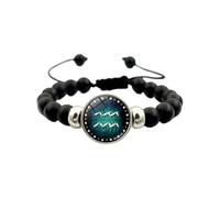 KIXZSAZ Ampia gamma di usi Il braccialetto con dodici costellazioni accompagna i braccialetti intrecciati fatti a mano regolabili in tutte le stagioni, due