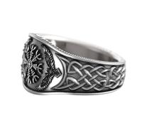 KIXZSAZ Anello Graffiti Bussole Mitologia Vichinga Moda celtica Leggeri Anelli per dita Gioielli Regalo Festa di compleanno per adulti, 8 dimensioni