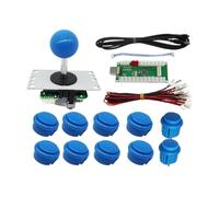 KIXZSAZ Arcade Joystick Parte sostituita Pulsanti di gioco Pregevole fattura Scheda USB Raccordi aggiornati professionali Artigianato, Blu