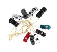 KIXZSAZ Auto in miniatura dipinte, realizzate in Per scala 1:100, modellini di auto Per scala HO con colori vivaci, espositori e regali, mini che illuminano al buio per scenari di parcheggio e layout