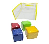 KIXZSAZ Blocchi impilabili a 6 lati, cubi didattici, giocattoli, supporto per il tempo libero, avventure, aiutare i bambini ad apprendere abilità, premi di gioco, set di dadi didattici, dadi tascabili