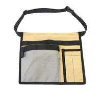 KIXZSAZ Borsa da cintura resistente agli strappi per attrezzi Borsa da cintura in tessuto resistente e regolabile con 5 tasche, grigio+kaki