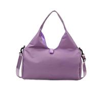 KIXZSAZ Borsa sportiva con scomparto per scarpe, tracolla regolabile per borse a griglia comfort per donna, borsa da allenamento per tappetino da yoga, colore lilla