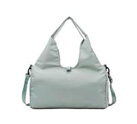 KIXZSAZ Borsa sportiva con scomparto per scarpe, tracolla regolabile per borse a griglia comfort per donna, borsa da allenamento per tappetino da yoga, verde