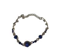 KIXZSAZ Bracciale in cristallo da donna a forma di cuore con zircone cubico, catena a mano regolabile, braccialetti d'amore per la festa di anniversario