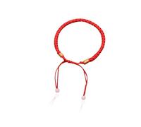 KIXZSAZ Braccialetto intrecciato rosso Colore solido Accessorio per la decorazione di moda Braccialetto regolabile Ornamento Bracciale fortunato unisex
