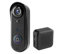 KIXZSAZ Campanello visivo intelligente con funzione di rilevamento umanoide per migliorare la luce notturna, ABS impermeabile, ascolta le suonerie interne