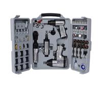 KIXZSAZ Cassetta degli attrezzi unisex Kit di attrezzi versatile indispensabile 4 in 1 e potente set di pneumatici in metallo con avvitatore a percussione Set completo