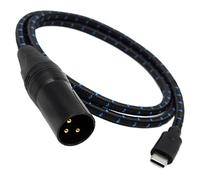 KIXZSAZ Cavo adattatore da tipo C a XLR a 3 pin con connettore dotato di nucleo in rame puro e filo intrecciato in nylon resistente per una maggiore chiarezza audio. Cavo con, 200 centimetri