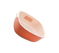 KIXZSAZ Cestello di scarico multiuso per un lavaggio facile ed efficiente delle verdure Cestello di scarico multifunzionale in PP Cestello di scarico Frutta, rosa, M
