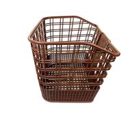 KIXZSAZ Cestino per bici da viaggio, per shopping, ciclismo, ampio utilizzo, classico, in vimini, per avventure all'aria aperta, pieghevole, con telaio per bici, accessorio da