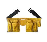 KIXZSAZ Cintura portautensili in pelle Accessori per riparazioni ad efficienza Tasche multiple Kit fibbie a sgancio rapido Grembiule da lavoro resistente all'usura