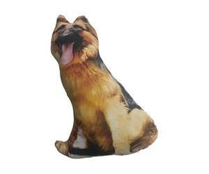 KIXZSAZ Coccole con cuscino comodo e morbido in poliestere a forma di cucciolo 3D Cuscino da tiro stampato per cani Coccole, cane lupo