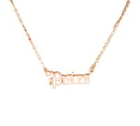KIXZSAZ Collana dell'amicizia a tema con costellazioni di parole Delicata creativa con ciondolo a catena di gioielli in oro rosa, Pesci