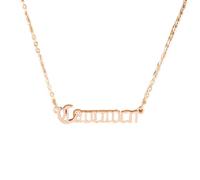 KIXZSAZ Collana dell'amicizia a tema con costellazioni di parole Delicata creativa con ciondolo a catena di gioielli in oro rosa, Capricorno