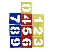 KIXZSAZ Confezione da 10 stencil per dipingere alfabeto e modello numerico Forniture per l'apprendimento riutilizzabili per bambini Scuola di scrapbooking