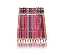 KIXZSAZ Confezione da 12 matite per labbra Matita per eyeliner di bellezza per trucco fai-da-te a lunga durata Trucco liscio Cosmetici per la casa a colori naturali