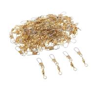 KIXZSAZ Connettore da pesca durevole con perno a scatto con cuscinetto a sfere, anelli solidi, girella girevole barilotto per la pesca ottimizzata per girelle